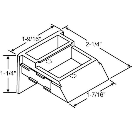Strybuc Balance Top Sash Guide Black 900-1882B